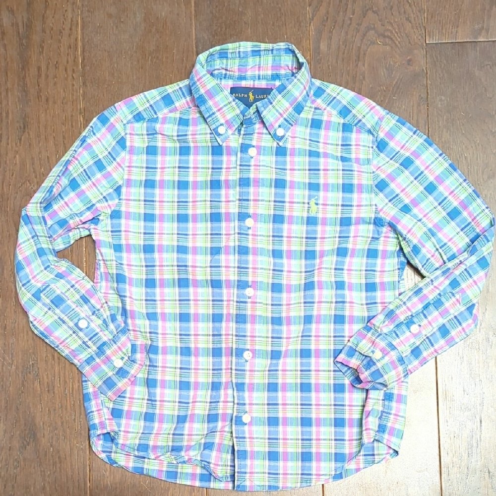 Ralph Lauren Multicolor Plaid Button Down Shirt